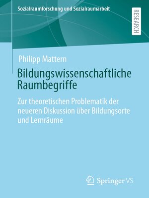 cover image of Bildungswissenschaftliche Raumbegriffe